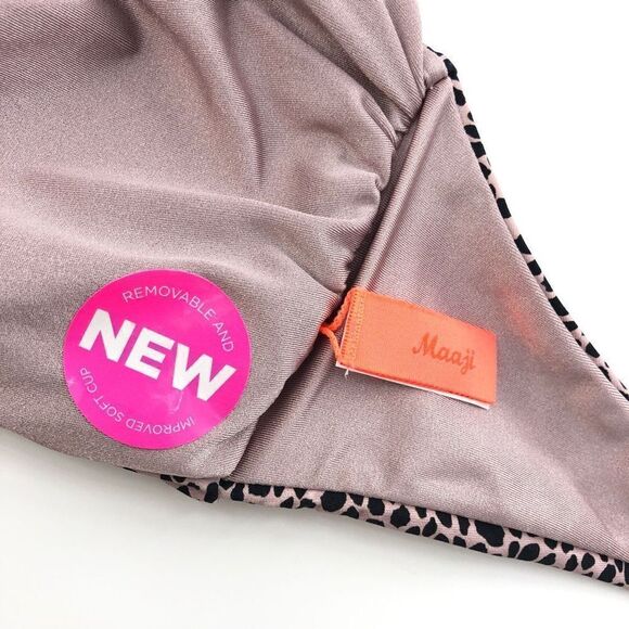 Maaji Cheetah Alessa Strapless Bandeau Top in Cheetah - Picture 9 of 11